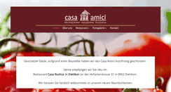 Desktop Screenshot of casa-amici.ch
